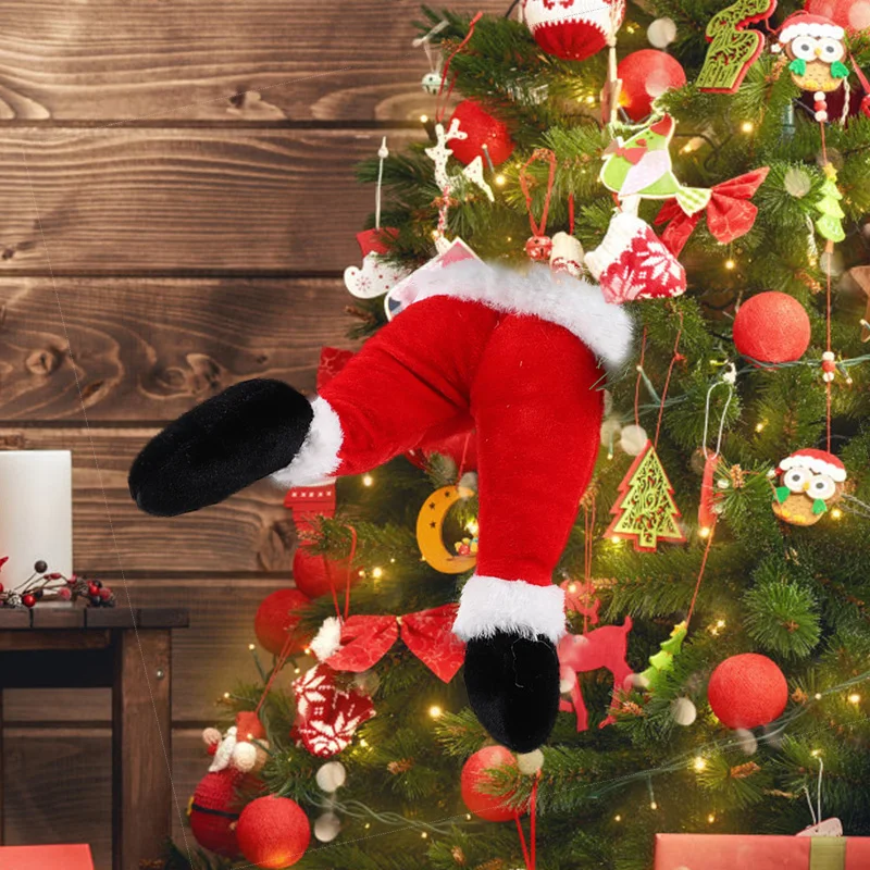 Christmas Santa Claus Elf Leg Decoration Xmas Tree Topper Home Fireplace Hanging Ornament New Year Party Supplies Candy Gift Bag
Christmas Santa Claus Elf Leg Decoration Xmas Tree Topper Home Fireplace Hanging Ornament New Year Party Supplies Candy Gift Bag