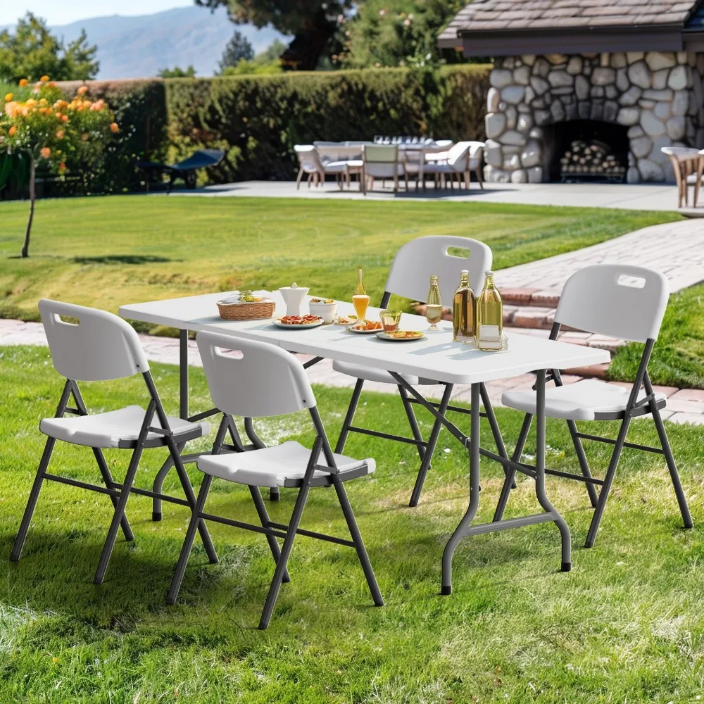 In/Outdoor Folding 6 FT Portable Collapsible Plastic White Long Table for Party
In/Outdoor Folding 6 FT Portable Collapsible Plastic White Long Table for Party