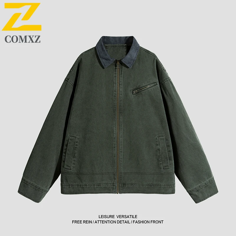 COMXZ Autumn Windbreaker Jacket Men Women Lapel Work Outerwear Casual Scene Cotton Loose Designer Couple Coat 2025 New Bomber
COMXZ Autumn Windbreaker Jacket Men Women Lapel Work Outerwear Casual Scene Cotton Loose Designer Couple Coat 2025 New Bomber