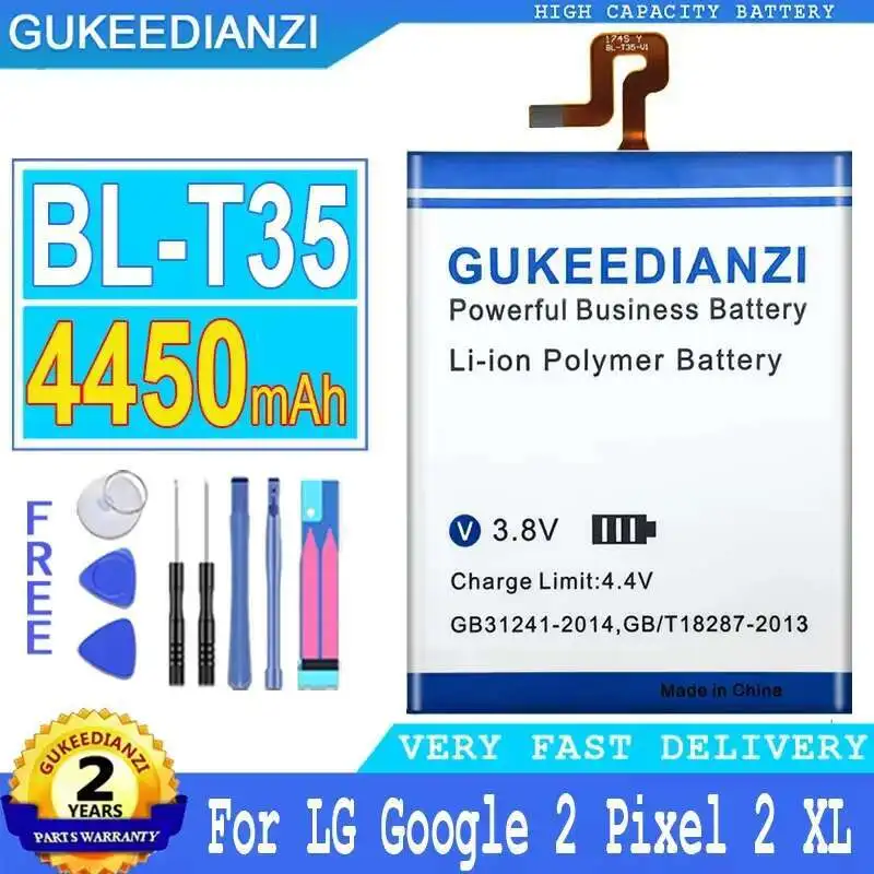 Аккумулятор мобильного телефона для LG Google 2 Pixel 2 XL BL-T35, легкий, безопасный, 4450 мАч
Аккумулятор мобильного телефона для LG Google 2 Pixel 2 XL BL-T35, легкий, безопасный, 4450 мАч