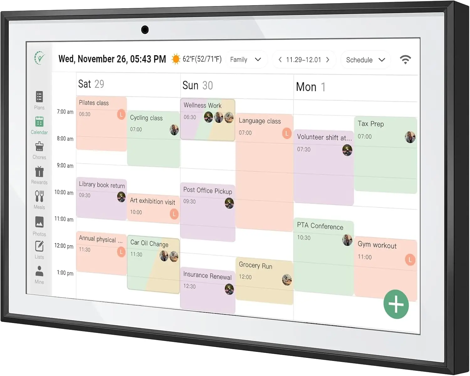 10.1'' Smart Touchscreen Family Planner with AI Meal Planning, Chore Rewards, and Cloud Photo Display
10.1'' Smart Touchscreen Family Planner with AI Meal Planning, Chore Rewards, and Cloud Photo Display
