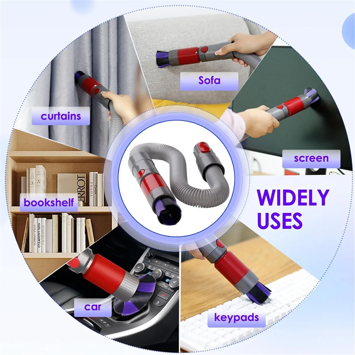 A67Z Quick-Release Motor Head Cleaner Replacement for Dyson V7 V8 V10 V11 V15 Vacuums with Flexible Extension Hose Dust Brush
A67Z Quick-Release Motor Head Cleaner Replacement for Dyson V7 V8 V10 V11 V15 Vacuums with Flexible Extension Hose Dust Brush