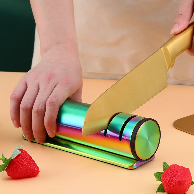 1Pc New Household Color Sharpener Kitchen Utensils Sharpening Stone Multi-Functional Stainless Steel Kitchen Knife Sharpener
1Pc New Household Color Sharpener Kitchen Utensils Sharpening Stone Multi-Functional Stainless Steel Kitchen Knife Sharpener