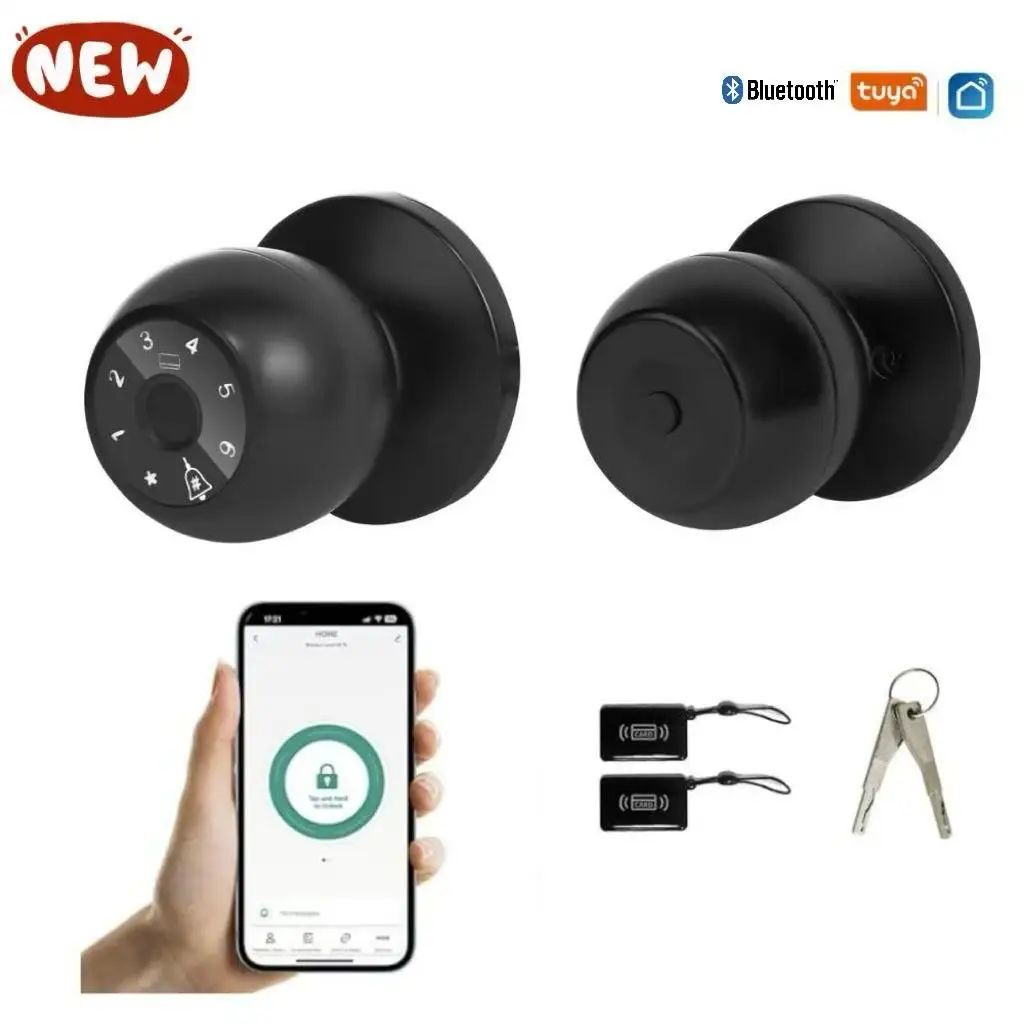 Smart door lock Smart Fingerprint Password Ball Lock Dead Bolt For Indoor keyless door handle lock H ome Wooden Metal Door
Smart door lock Smart Fingerprint Password Ball Lock Dead Bolt For Indoor keyless door handle lock H ome Wooden Metal Door