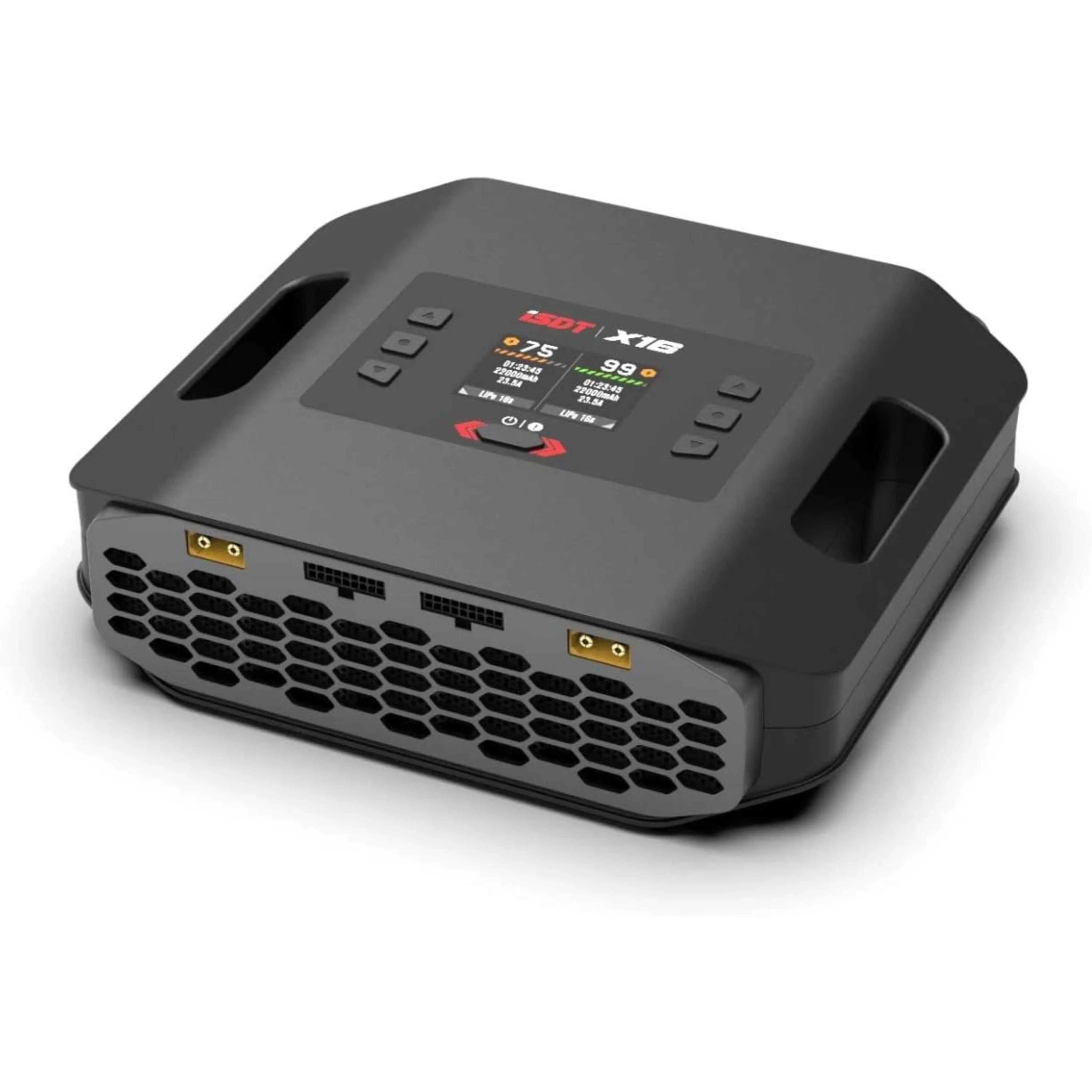 ISDT X16 AC 1100W 20A 2-16S Dual Channel Smart Battery Balance Charger Discharger LiPo LiHv ULiHv LiFe Pb for RC Airplane Drone
ISDT X16 AC 1100W 20A 2-16S Dual Channel Smart Battery Balance Charger Discharger LiPo LiHv ULiHv LiFe Pb for RC Airplane Drone