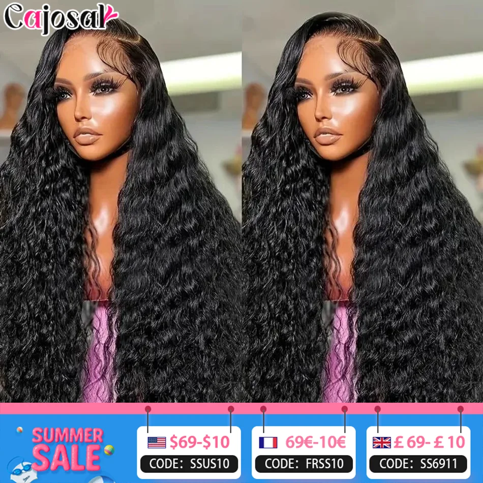 250 Density Brazilian Water Curly 13x4 Lace Frontal Wigs 30 40 Inch Deep Wave 13x6 HD Lace Front human hair Wig For Women
250 Density Brazilian Water Curly 13x4 Lace Frontal Wigs 30 40 Inch Deep Wave 13x6 HD Lace Front human hair Wig For Women