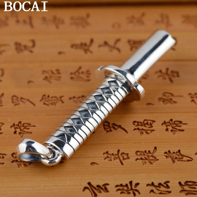 BOCAI Real S925 Pure Silver Jewelry Antique Crafts Men Pendant Personality Shape Sword Explosion Gift
BOCAI Real S925 Pure Silver Jewelry Antique Crafts Men Pendant Personality Shape Sword Explosion Gift