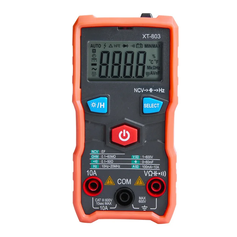 Умный цифровой мультиметр: высокоточный, с автоматическим выбором диапазона, защита от перегорания, перезаряжаемый, миниатюрный, универсальный измеритель емкости для электриков
Умный цифровой мультиметр: высокоточный, с автоматическим выбором диапазона, защита от перегорания, перезаряжаемый, миниатюрный, универсальный измеритель емкости для электриков