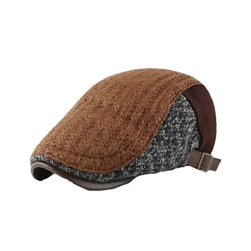 Men's Knitted Patchwork Newsboy Hat Warm Beret Cabbie Ivy Cap Adjustable Buckle Gatsby Style Casual Fashion Accessory
Men's Knitted Patchwork Newsboy Hat Warm Beret Cabbie Ivy Cap Adjustable Buckle Gatsby Style Casual Fashion Accessory