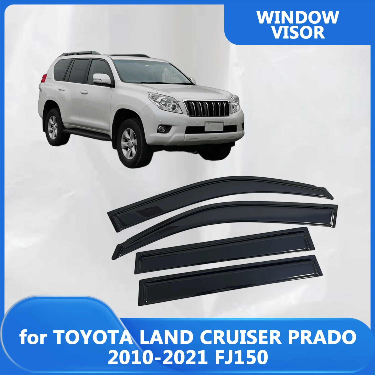 Оконный козырек для TOYOTA LAND CRUISER PRADO FJ150 2010-2016 2017 2018 2019 2020 2021, ветрозащитные дефлекторы, защита от дождя, дверной козырек, вентиляционное отверстие
Оконный козырек для TOYOTA LAND CRUISER PRADO FJ150 2010-2016 2017 2018 2019 2020 2021, ветрозащитные дефлекторы, защита от дождя, дверной козырек, вентиляционное отверстие