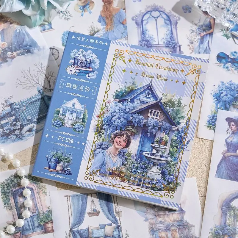 50sheets Chunye First Sight Series Stickers Creative Character Landscape Sticker Books Diy Scrapbook Material Aesthetic Stickers
50sheets Chunye First Sight Series Stickers Creative Character Landscape Sticker Books Diy Scrapbook Material Aesthetic Stickers