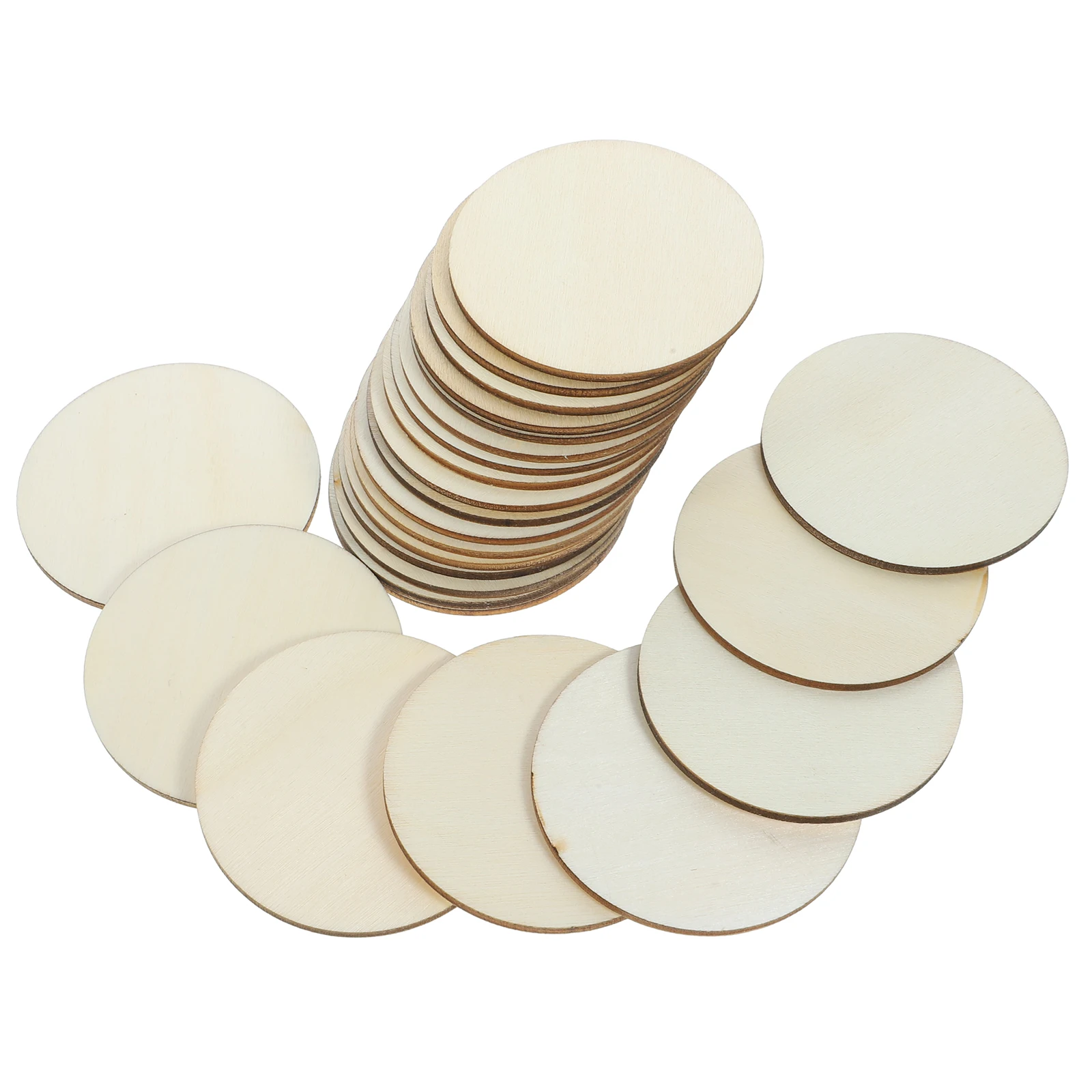 50 Pcs Round Wood Slices 60mm Natural Unfinished Discs DIY Crafts Home Embellishment Wooden naments Paintings Accessories
50 Pcs Round Wood Slices 60mm Natural Unfinished Discs DIY Crafts Home Embellishment Wooden naments Paintings Accessories