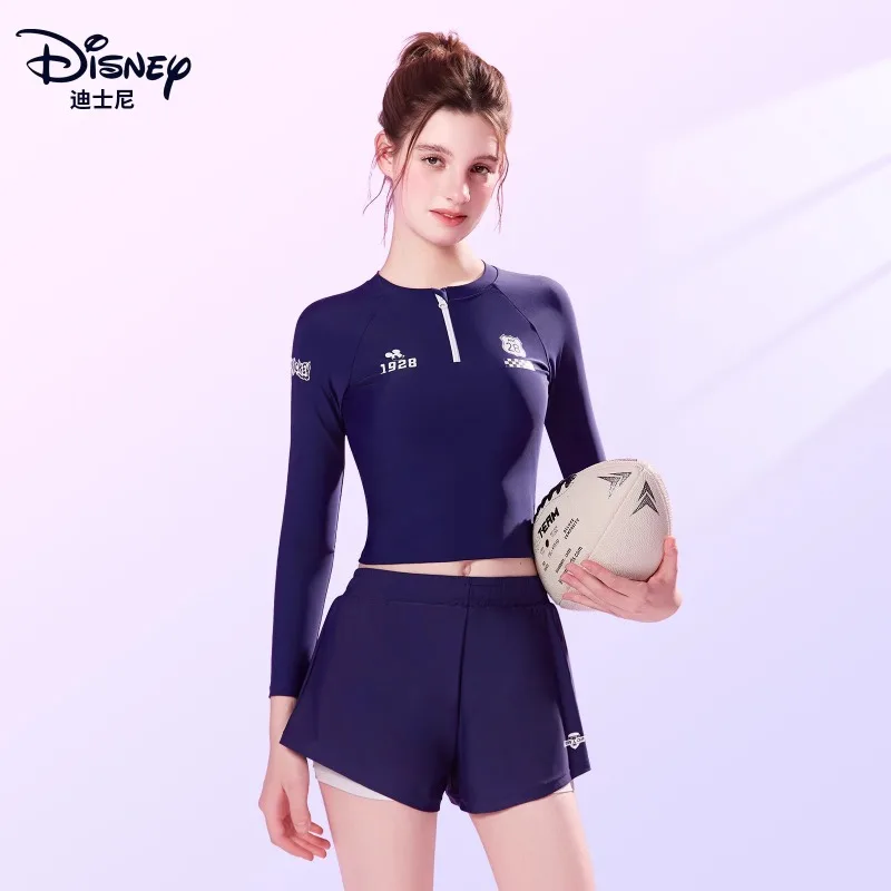 Скромный купальник Disney 2025 — женские двухсекционные шорты для мальчиков с длинными рукавами, купальник, устойчивый к шнурке, облегающий спортивный купальный костюм
Скромный купальник Disney 2025 — женские двухсекционные шорты для мальчиков с длинными рукавами, купальник, устойчивый к шнурке, облегающий спортивный купальный костюм