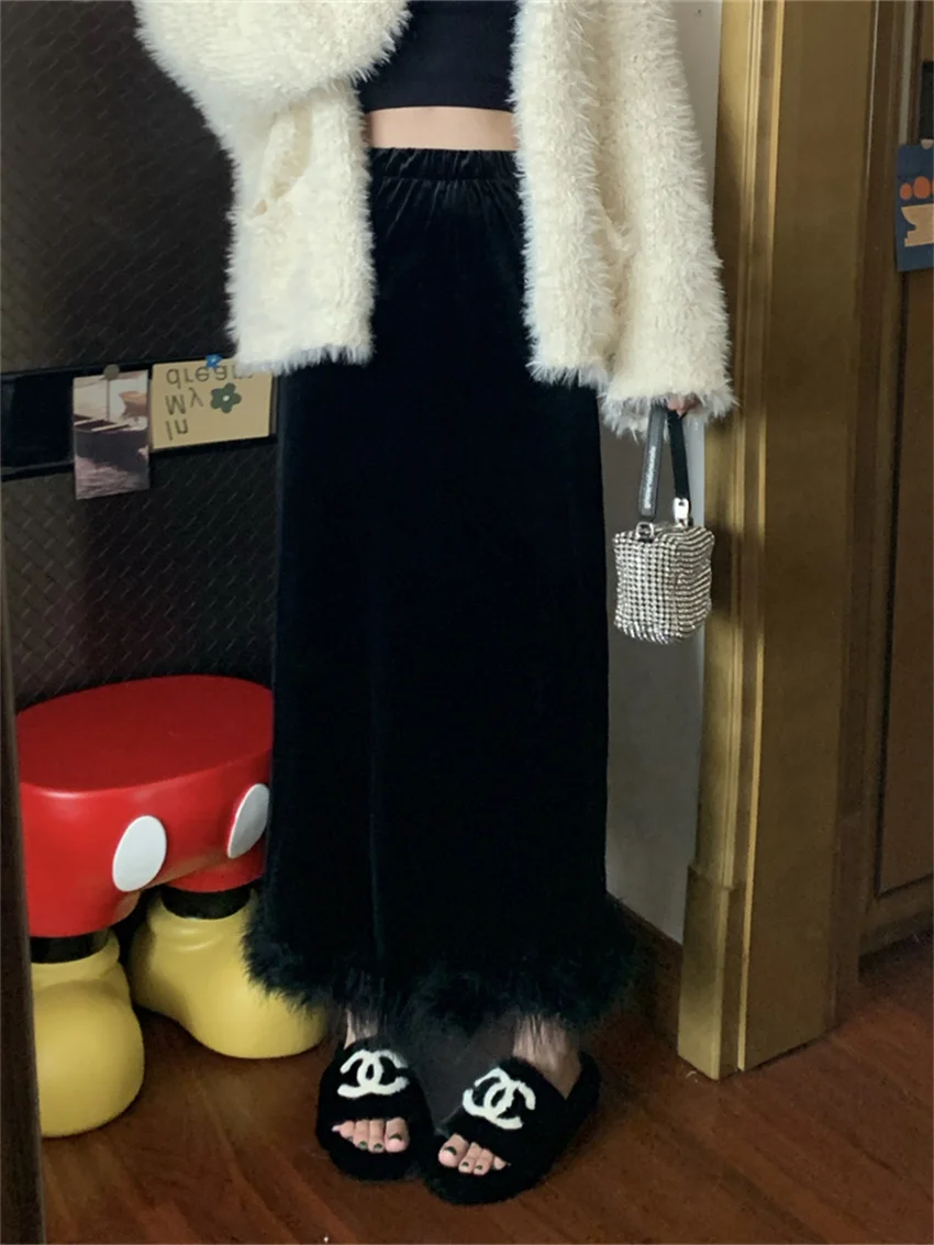 PLAMTEE Mermaid Long Skirts Women Chic Velvet Slim 2023 Daily Gentle New Autumn Office Lady Elegant Mujer High Waist Slim Split
PLAMTEE Mermaid Long Skirts Women Chic Velvet Slim 2023 Daily Gentle New Autumn Office Lady Elegant Mujer High Waist Slim Split