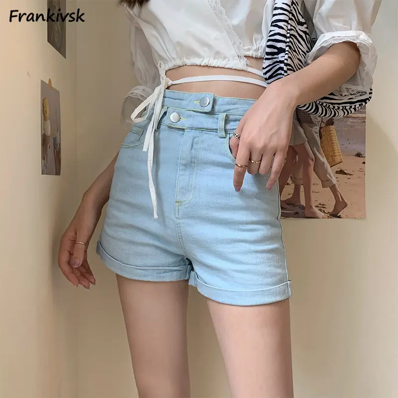 Skinny Shorts Women Simple Party High Waist Chic Summer Y2k Ladies Streetwear Denim Trousers All-match Korean Style Clothes Cozy
Skinny Shorts Women Simple Party High Waist Chic Summer Y2k Ladies Streetwear Denim Trousers All-match Korean Style Clothes Cozy