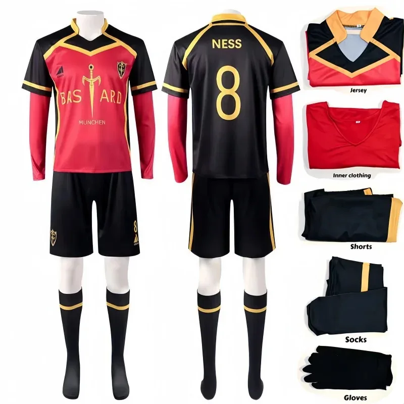 Michael Kaiser Cosplay Costume Anime Blue Lock Team Bastard Munchen No.8 Germany Football Jersey Soccer Set
Michael Kaiser Cosplay Costume Anime Blue Lock Team Bastard Munchen No.8 Germany Football Jersey Soccer Set