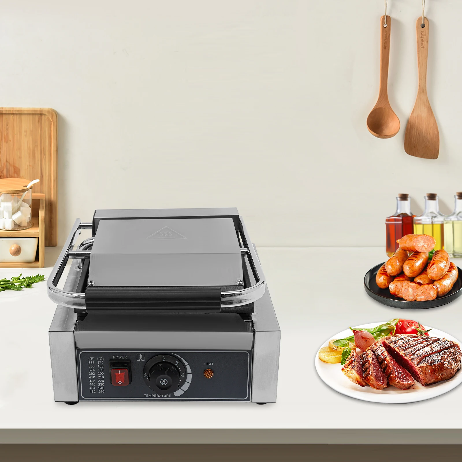 Многофункциональная коммерческая машина для гриля для хлеба/мяса/овощей, легко чистится, идеально подходит для закусочного бара, столовой отеля
Многофункциональная коммерческая машина для гриля для хлеба/мяса/овощей, легко чистится, идеально подходит для закусочного бара, столовой отеля