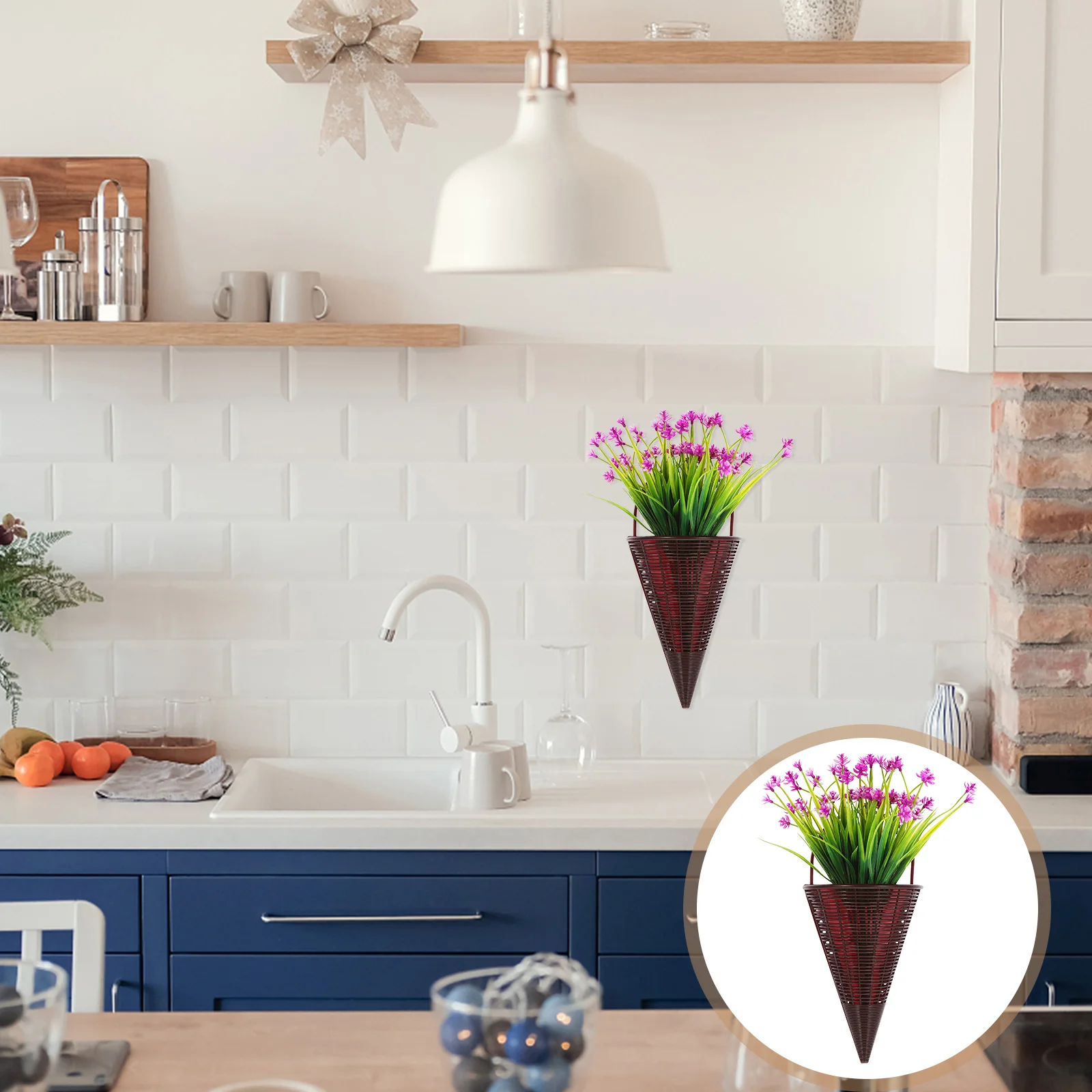 1 set Artificial Flower Hanging Basket Lifelike Faux Flowers In Rattan Basket No Water Needed Home Office Decor Door Hanging
1 set Artificial Flower Hanging Basket Lifelike Faux Flowers In Rattan Basket No Water Needed Home Office Decor Door Hanging