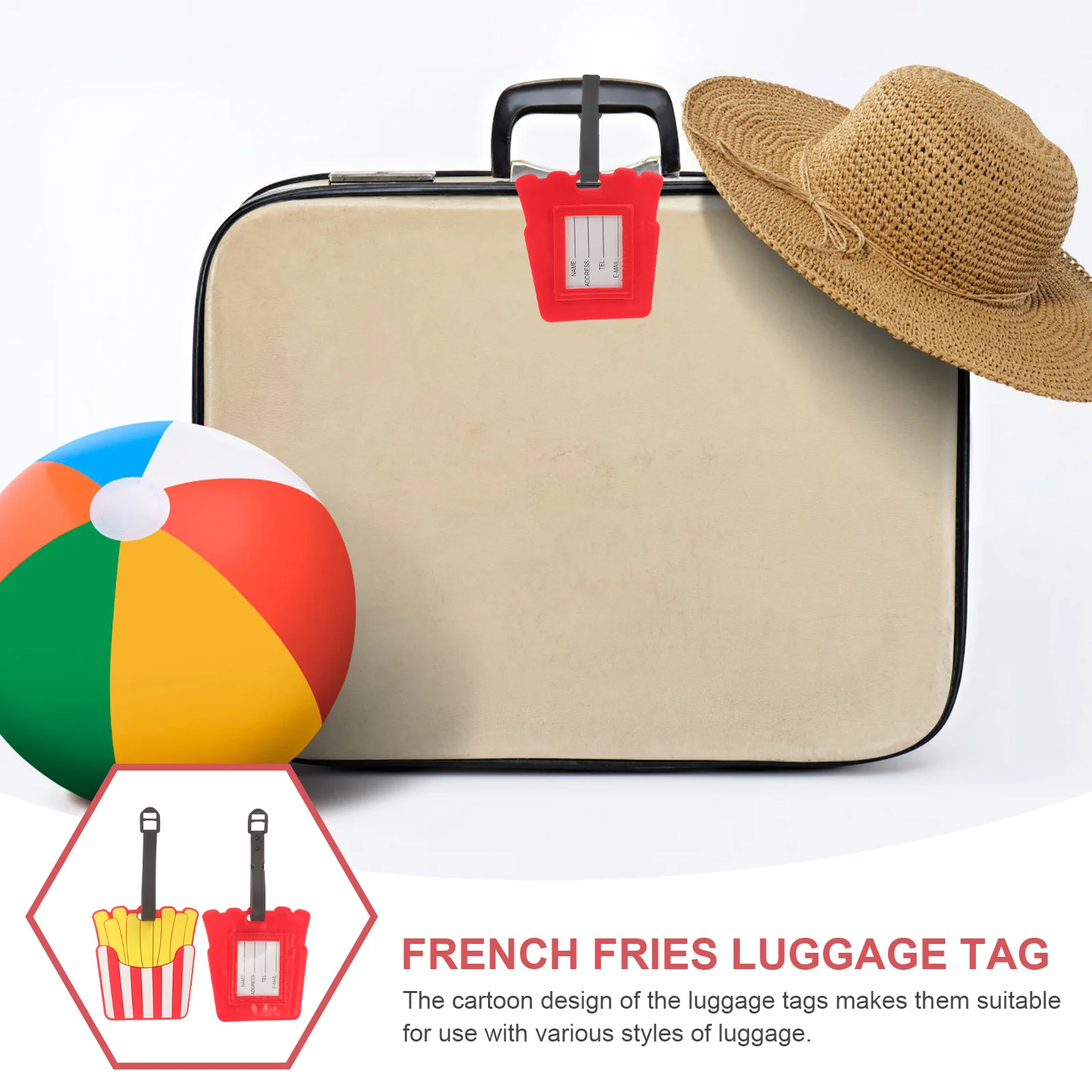 2 шт., багажные бирки с картофелем фри, стильные прочные бирки для чемодана из ПВХ для безопасности путешествий и модные бирки для чемодана
2 шт., багажные бирки с картофелем фри, стильные прочные бирки для чемодана из ПВХ для безопасности путешествий и модные бирки для чемодана