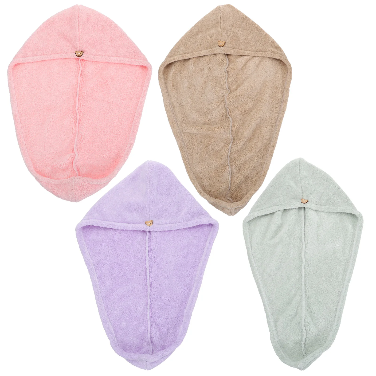 4Pcs Coral Fleece Hair Drying Cap Fast Dry Water Absorbent Towel for All Hair Types Simple Design Lightweight Shower Bath
4Pcs Coral Fleece Hair Drying Cap Fast Dry Water Absorbent Towel for All Hair Types Simple Design Lightweight Shower Bath
