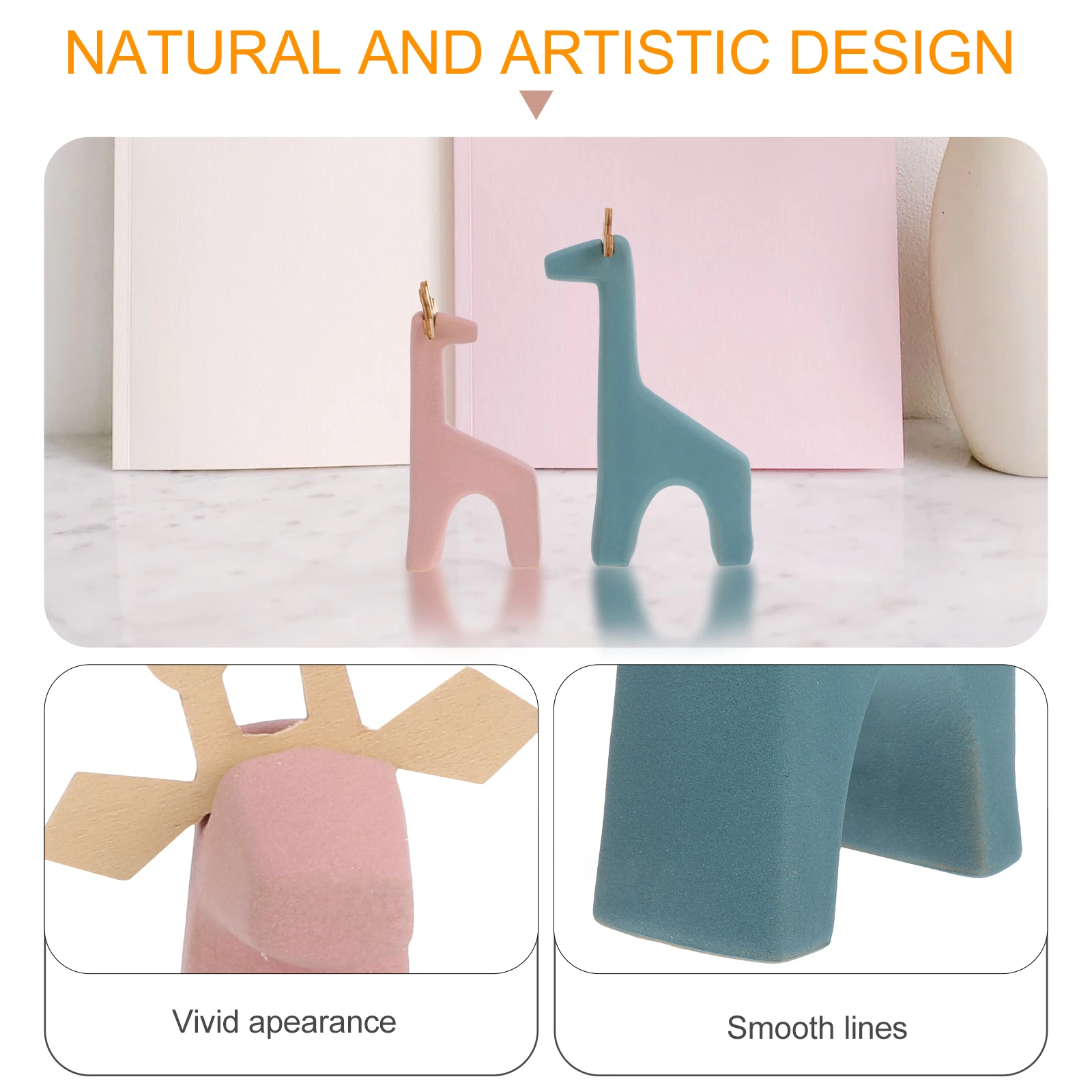2pcs /Set Giraffe Ceramic Animal Ornament Home Decor Desktop Sculpture Premium Craft Statue Living Room Bedroom Decor
2pcs /Set Giraffe Ceramic Animal Ornament Home Decor Desktop Sculpture Premium Craft Statue Living Room Bedroom Decor