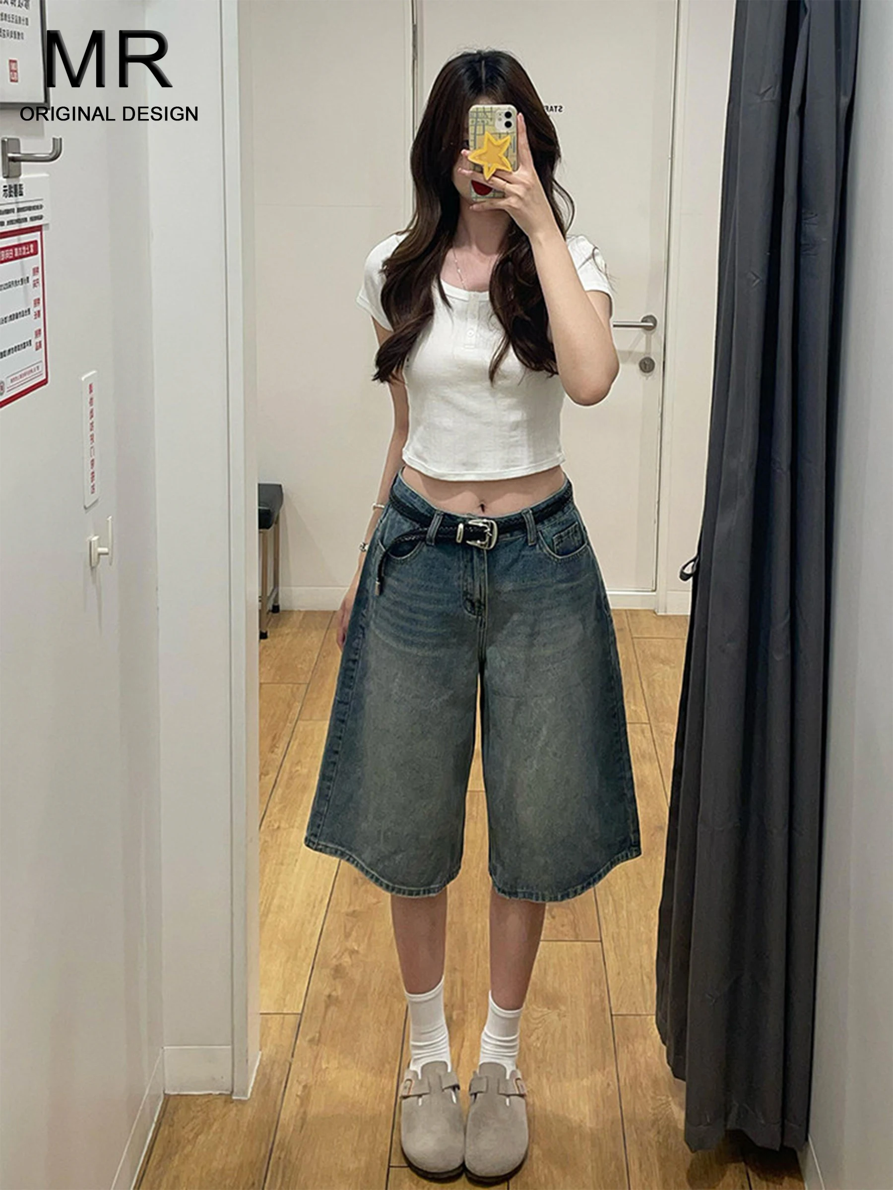 American Style High Waist Wide Leg Seven-Five Jeans Women's Loose Straight Cut Casual Pants Spring Summer New Arrival
American Style High Waist Wide Leg Seven-Five Jeans Women's Loose Straight Cut Casual Pants Spring Summer New Arrival