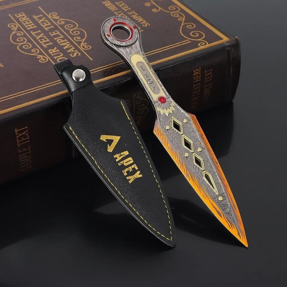 Apex Weapon Legends Heirloom Wraith Kunai Keychain 22cm Alloy Metal Knife Katana Swords Rotatable Game Weapon Model Gifts Toys
Apex Weapon Legends Heirloom Wraith Kunai Keychain 22cm Alloy Metal Knife Katana Swords Rotatable Game Weapon Model Gifts Toys