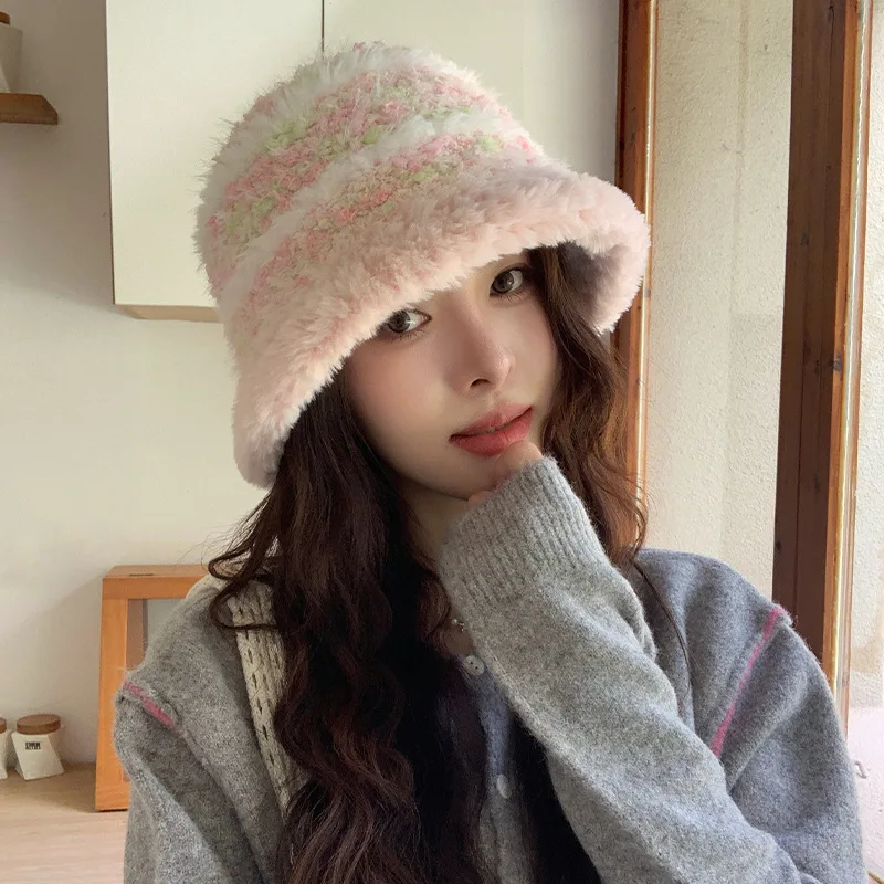 Dopamine Striped Wool Beanie for Women Plush Ear-Warming, Cozy and Fluffy Colorful Knitted Fisherman's Hat
Dopamine Striped Wool Beanie for Women Plush Ear-Warming, Cozy and Fluffy Colorful Knitted Fisherman's Hat