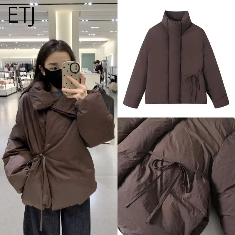 ETJ 2025 women's winter new wind-proof and waterproof thickened strap high collar warm short jacket jacket
ETJ 2025 women's winter new wind-proof and waterproof thickened strap high collar warm short jacket jacket