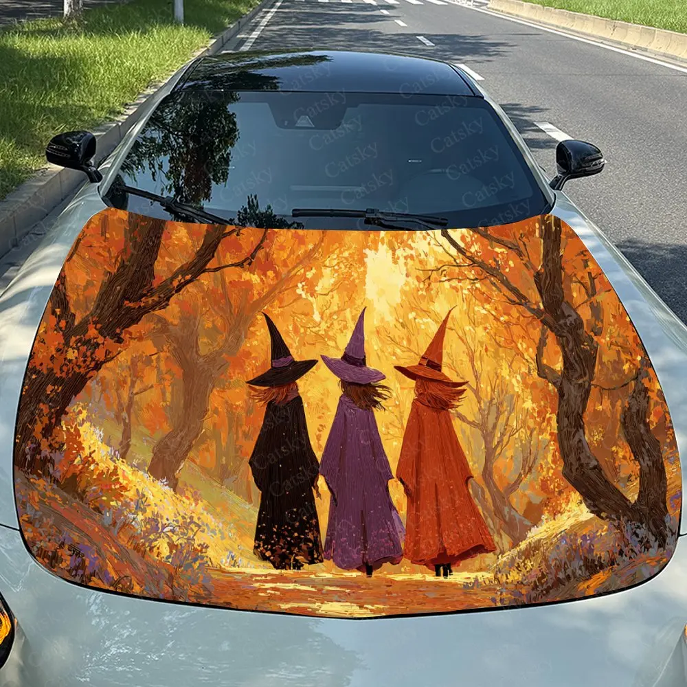 Car Decal Three Witches in Colorful Robes with Autumnal Forest Artistic Fusion Design, Showcasing Vibrant Color Contrast and Mys
Car Decal Three Witches in Colorful Robes with Autumnal Forest Artistic Fusion Design, Showcasing Vibrant Color Contrast and Mys