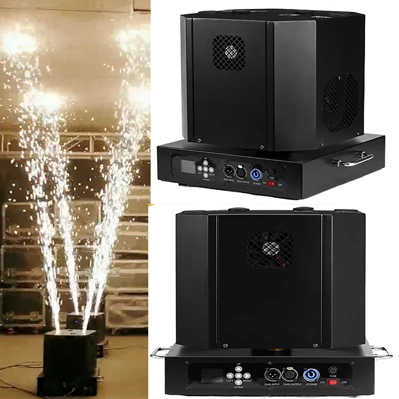 Dj Sparkler Dual Head Rotation Fireworks1300w Dmx Sparkler Machine Cold Spark Wedding Machine for Party Dj Club Disco Stage
Dj Sparkler Dual Head Rotation Fireworks1300w Dmx Sparkler Machine Cold Spark Wedding Machine for Party Dj Club Disco Stage