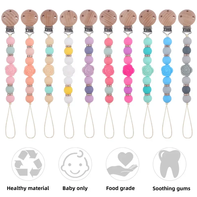 Kissteether New Baby Cartoon Rose Tooth Glue Creative DIY Sparkling Brick Piercing Bead Silicone Biting Nipple Anti Drop Chain
Kissteether New Baby Cartoon Rose Tooth Glue Creative DIY Sparkling Brick Piercing Bead Silicone Biting Nipple Anti Drop Chain