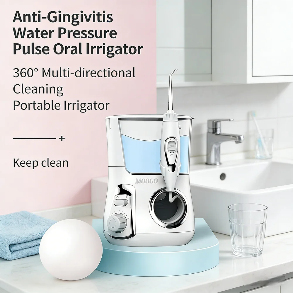 Tabletop 10-Mode Oral Irrigator 5 Nozzles, Home Professional Dental Water Jet Spa, Teeth Cleaning & Fresh Breath Oral Care Devic
Tabletop 10-Mode Oral Irrigator 5 Nozzles, Home Professional Dental Water Jet Spa, Teeth Cleaning & Fresh Breath Oral Care Devic