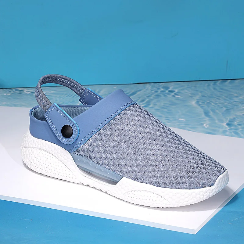 Blue Breathable Mesh Men's Half Slippers Soft Platform Sandals Men Summer Outdoor Beach Shoes for Men Non-slip Light Man Slipper
Blue Breathable Mesh Men's Half Slippers Soft Platform Sandals Men Summer Outdoor Beach Shoes for Men Non-slip Light Man Slipper