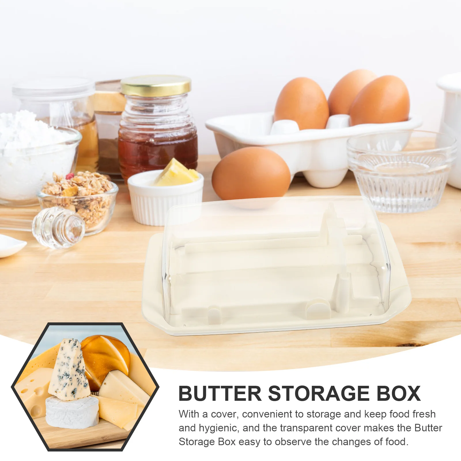 Crisper Butter Preservation Dish Container for Counter with Lid Storage Box Box. Plastic Cheese Kitchen
Crisper Butter Preservation Dish Container for Counter with Lid Storage Box Box. Plastic Cheese Kitchen