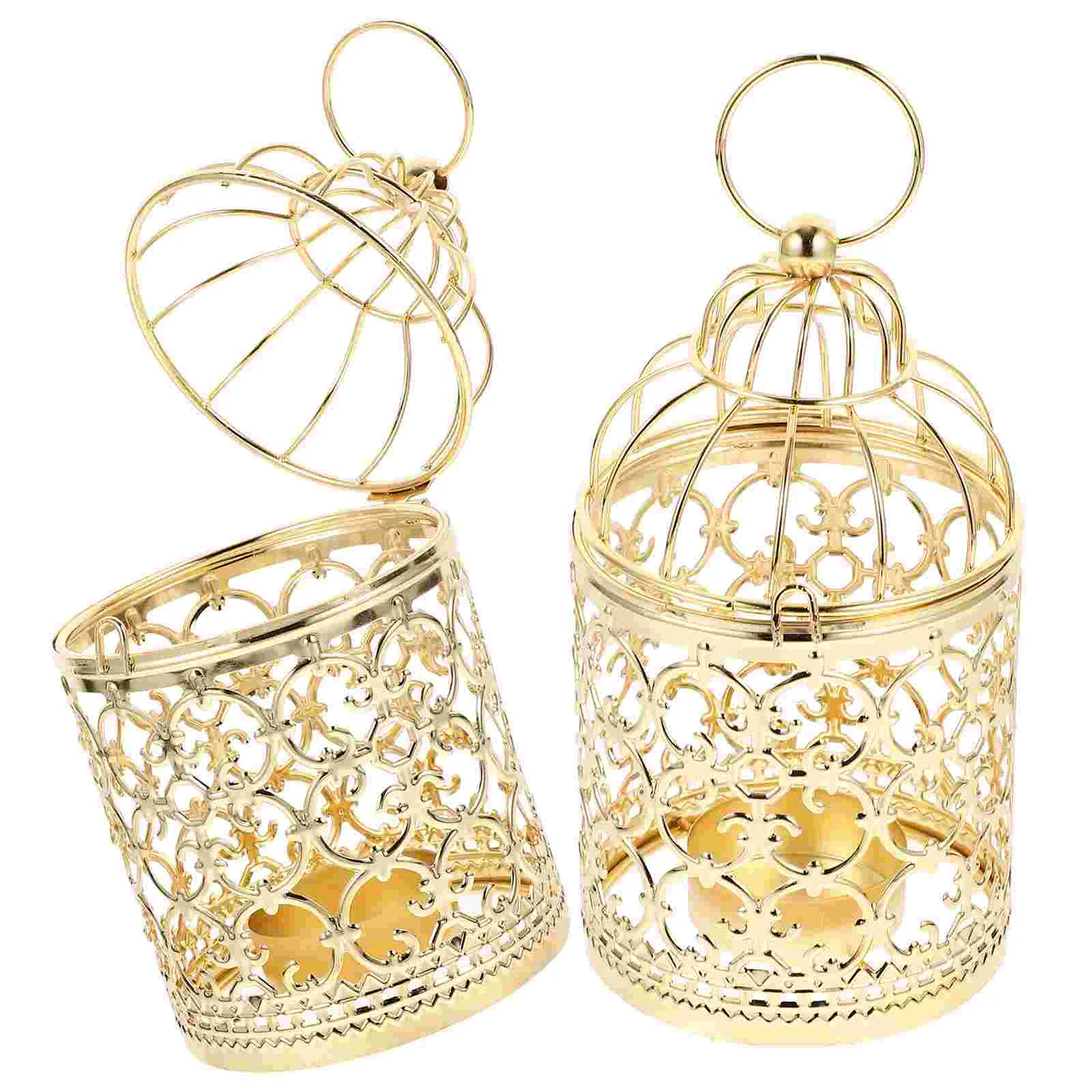 2 Pcs Heater Tea Light Lantern Candlestick Holders White Wicker Metal Birdcage Stand Golden Tealight
2 Pcs Heater Tea Light Lantern Candlestick Holders White Wicker Metal Birdcage Stand Golden Tealight