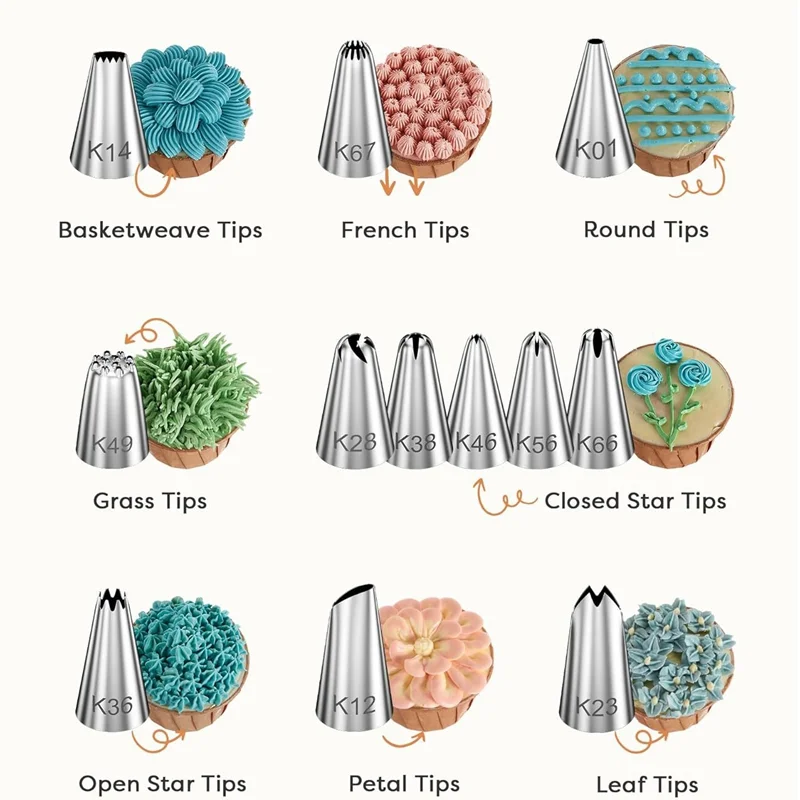 2026 New Complete Cake Decorating Kit with Turntable, Icing Piping Tips, Spatulas and Scrapers, 5 Colors Baking Tools Beginners
2026 New Complete Cake Decorating Kit with Turntable, Icing Piping Tips, Spatulas and Scrapers, 5 Colors Baking Tools Beginners