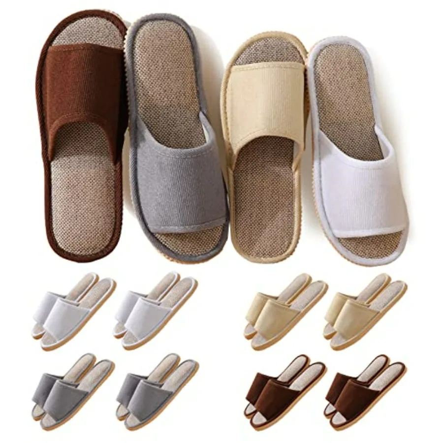 8 Pairs Disposable Slippers for Guests, House Slippers for Guests, Open Toe Indoor Slipper Comfortable Washable, Multi-Color Ca
8 Pairs Disposable Slippers for Guests, House Slippers for Guests, Open Toe Indoor Slipper Comfortable Washable, Multi-Color Ca
