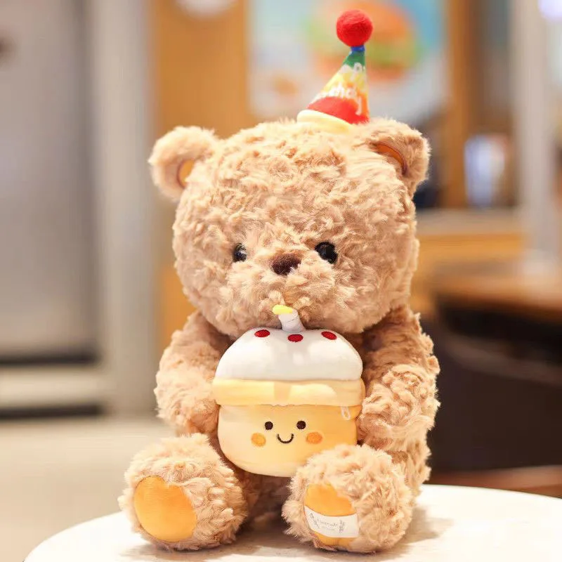 50cm Cute Birthday Teddy Bear Plush Toy Soft Stuffed Animal Doll with pretty Cake Hat for Kids Girls Birthday Gift Home Decor
50cm Cute Birthday Teddy Bear Plush Toy Soft Stuffed Animal Doll with pretty Cake Hat for Kids Girls Birthday Gift Home Decor