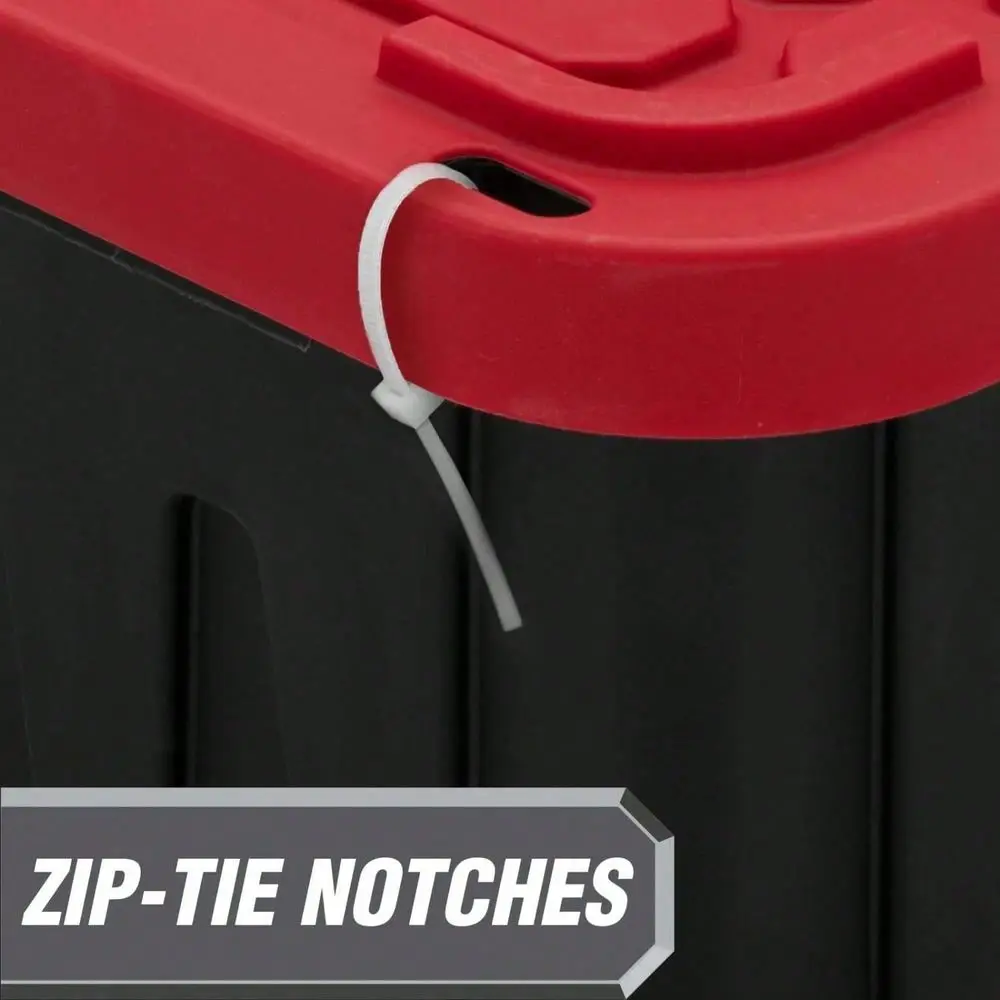 27Gallon Heavy Duty Storage Bins Black Red Snap Lid Containers For Garage Industrial Organization
27Gallon Heavy Duty Storage Bins Black Red Snap Lid Containers For Garage Industrial Organization