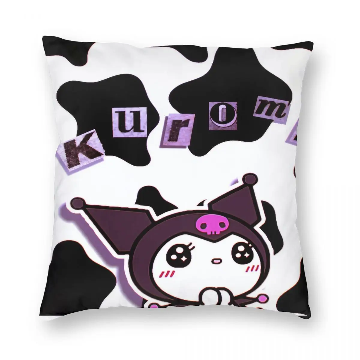 Черно-белая наволочка Kuromi с рисунком из мультфильма, мягкая женская декоративная подушка, чехол для сиденья на молнии 45x45 см
Черно-белая наволочка Kuromi с рисунком из мультфильма, мягкая женская декоративная подушка, чехол для сиденья на молнии 45x45 см