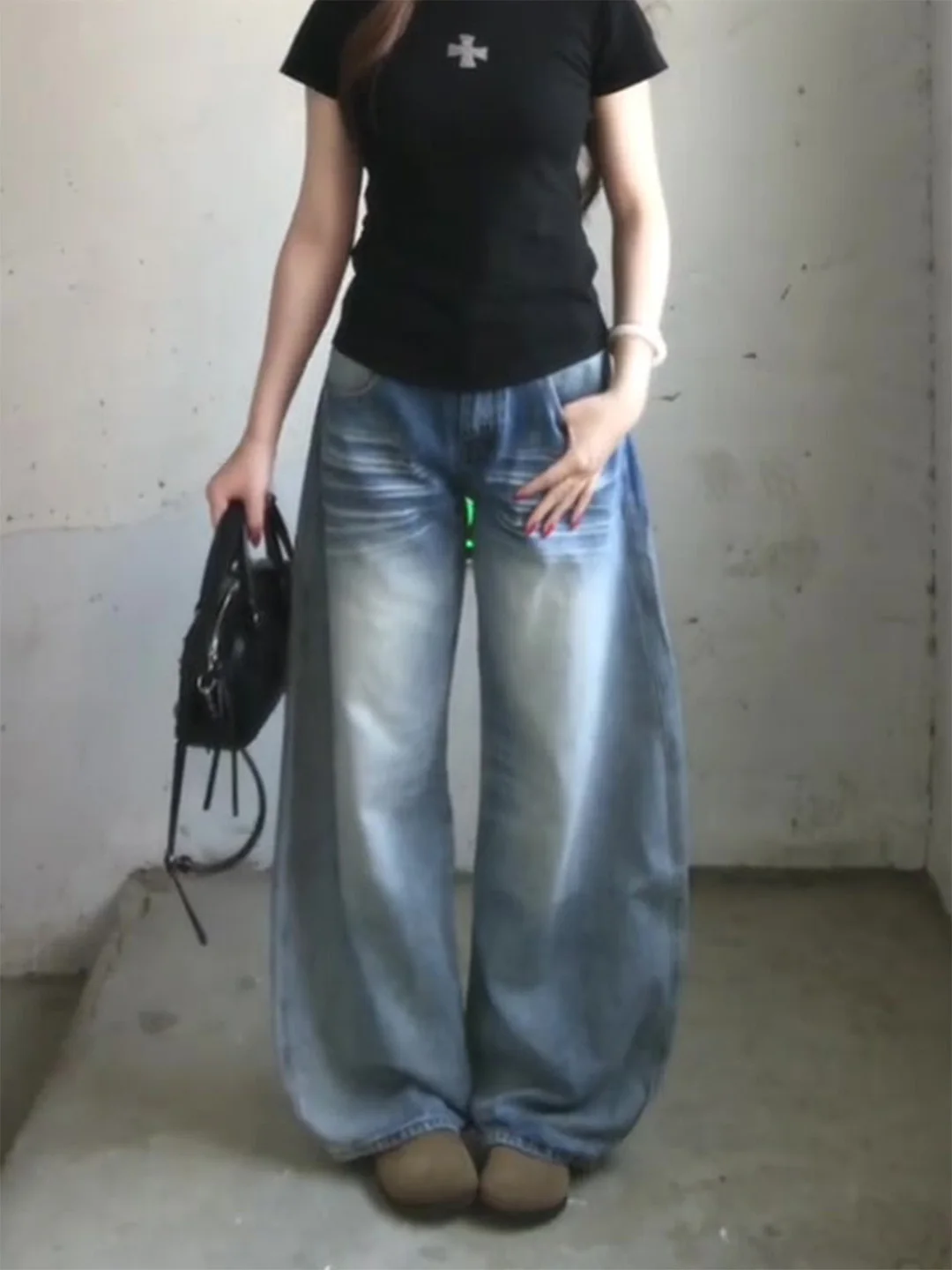 Slimming High Waist Wide Leg Jeans Women's Retro Summer New BF Lazy Style American Thin Jeans Bootcut Denim Pants
Slimming High Waist Wide Leg Jeans Women's Retro Summer New BF Lazy Style American Thin Jeans Bootcut Denim Pants