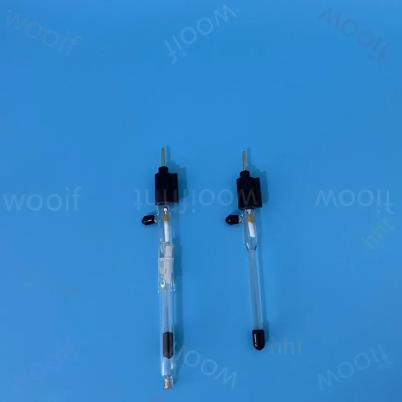 Hg/Hgo reference electrode, R0502 double salt bridge /R0501 single salt bridge mercury oxide reference electrode.
Hg/Hgo reference electrode, R0502 double salt bridge /R0501 single salt bridge mercury oxide reference electrode.