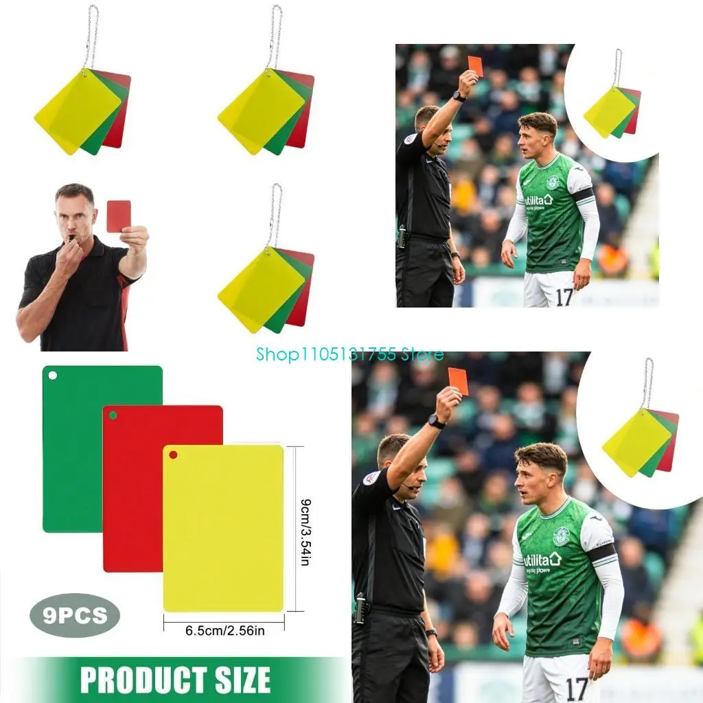 K0EF 3set Football Warning Green Red Yellow Cards Soccer Referee Penalty Cards For Soccer Rule Education Easy to Use
K0EF 3set Football Warning Green Red Yellow Cards Soccer Referee Penalty Cards For Soccer Rule Education Easy to Use