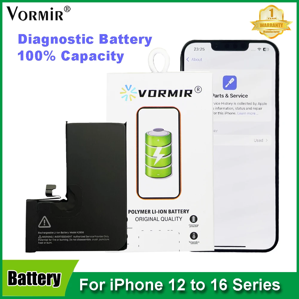 2 шт. Диагностическая батарея Vormir 100% емкости для iPhone 12, 13 Pro, 14 Plus, 15 Pro, 13 mini. Отображает оригинальный номер детали, без сообщений об ошибках.
2 шт. Диагностическая батарея Vormir 100% емкости для iPhone 12, 13 Pro, 14 Plus, 15 Pro, 13 mini. Отображает оригинальный номер детали, без сообщений об ошибках.