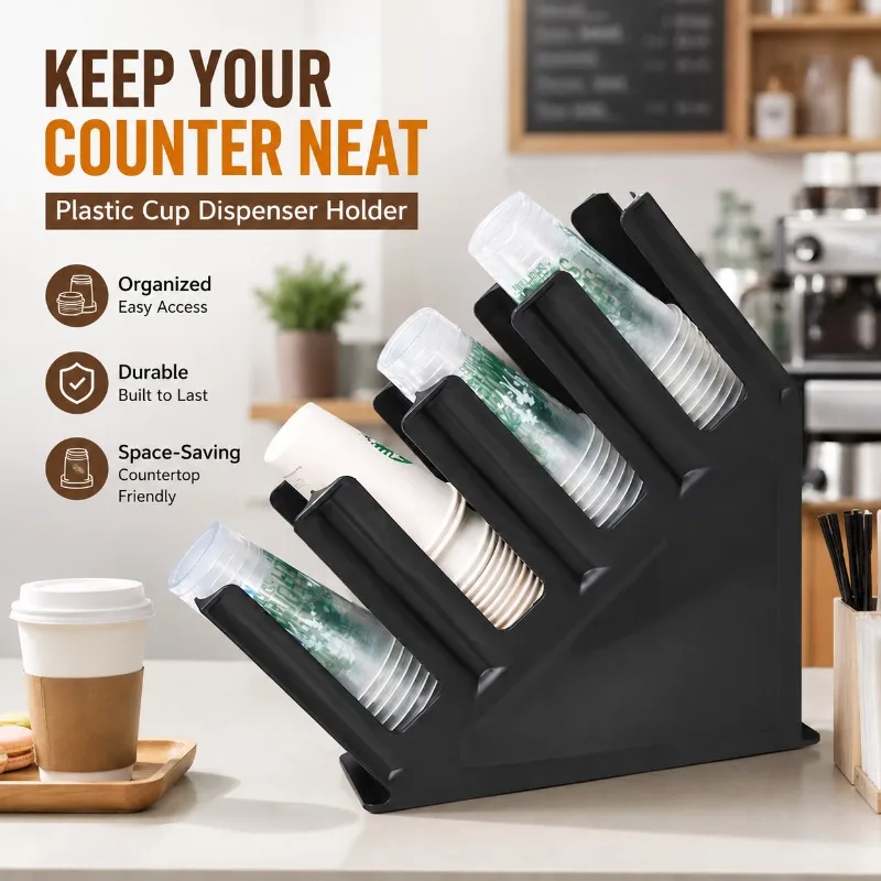 One-piece Cup Lid Holder Bar Counter Rack Disposable Cup Organizer Coffee Milk Tea Shop Takeaway Drinkware Practical
One-piece Cup Lid Holder Bar Counter Rack Disposable Cup Organizer Coffee Milk Tea Shop Takeaway Drinkware Practical