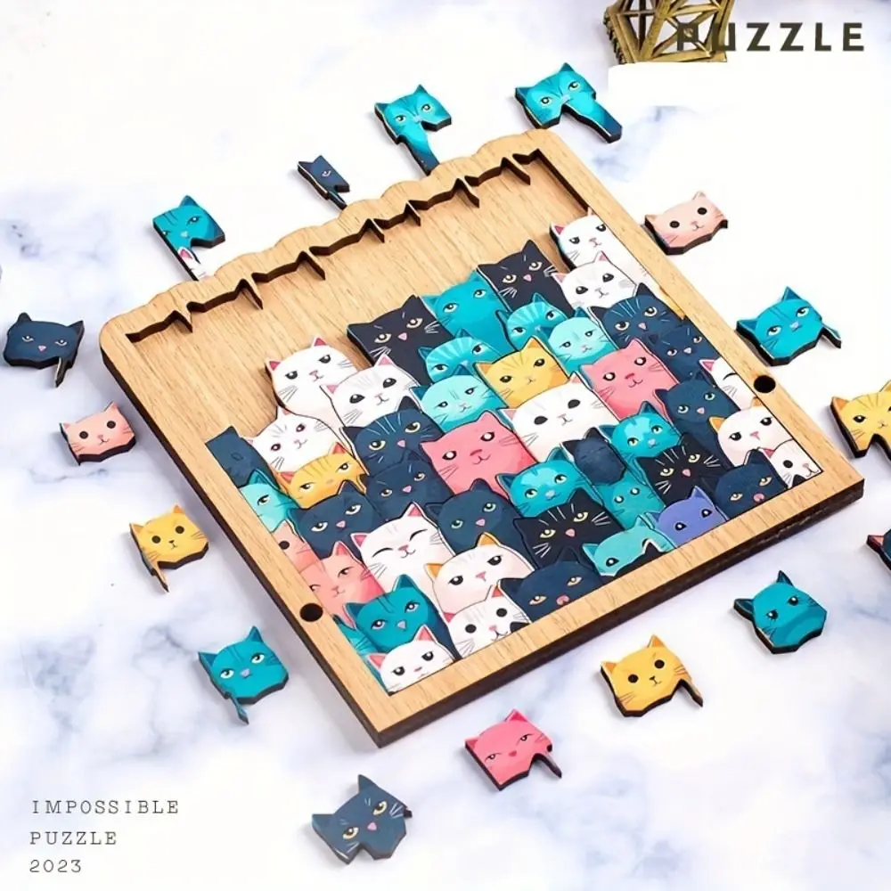 Interesting Special-shaped Wooden Puzzles High Challenge Educational Cat Puzzles Irregular Animal Cat Jigsaw Cat Lovers
Interesting Special-shaped Wooden Puzzles High Challenge Educational Cat Puzzles Irregular Animal Cat Jigsaw Cat Lovers