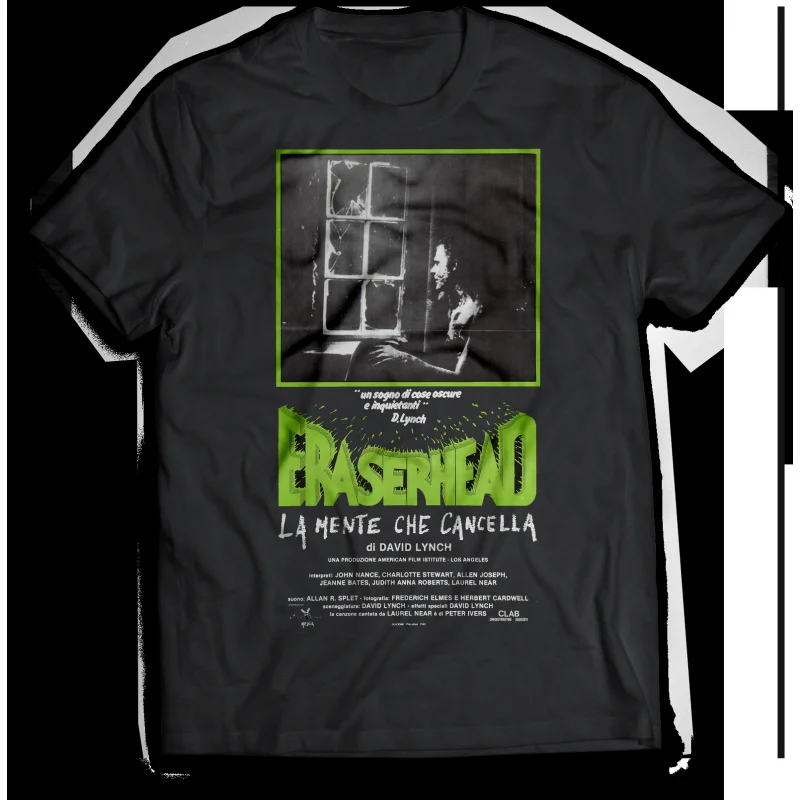 80s Eraserhead Sacry halloween gift t shirt 0327 David Lynch Horror Films Graphic Tee 100% cotton print clothes Large size Tops
80s Eraserhead Sacry halloween gift t shirt 0327 David Lynch Horror Films Graphic Tee 100% cotton print clothes Large size Tops