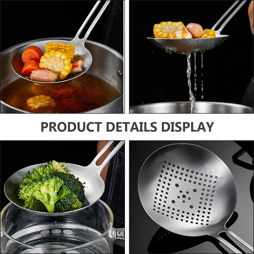 304 Stainless Steel Colander Spoon Hot Pot Strainer Kitchen Sieve Filter Oil Soup Noodles Eggs Vegetables Heat Resistant
304 Stainless Steel Colander Spoon Hot Pot Strainer Kitchen Sieve Filter Oil Soup Noodles Eggs Vegetables Heat Resistant