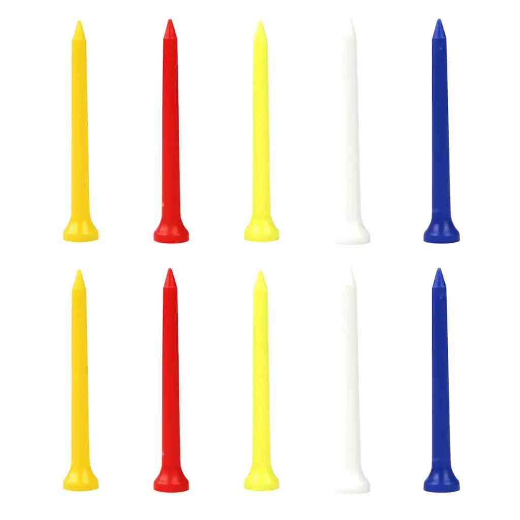5-6pack 10pcs Unbreakable Golf Tees Professional Plastic Nails Mixed Color 70mm
5-6pack 10pcs Unbreakable Golf Tees Professional Plastic Nails Mixed Color 70mm